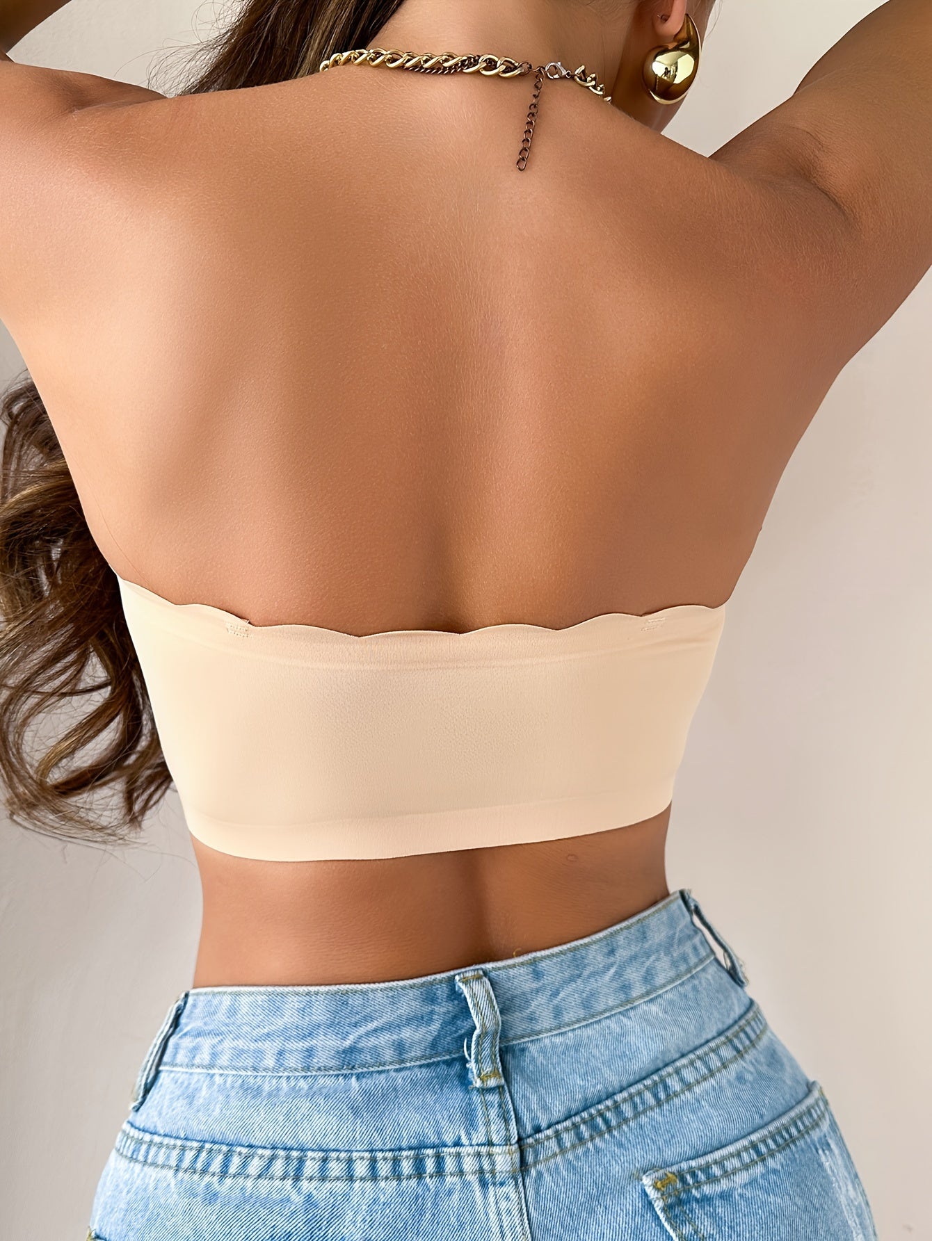 Women's Sexy Comfy Push-Up Bandeau Bra - Wireless, Seamless, Breathable for Everyday Wear
