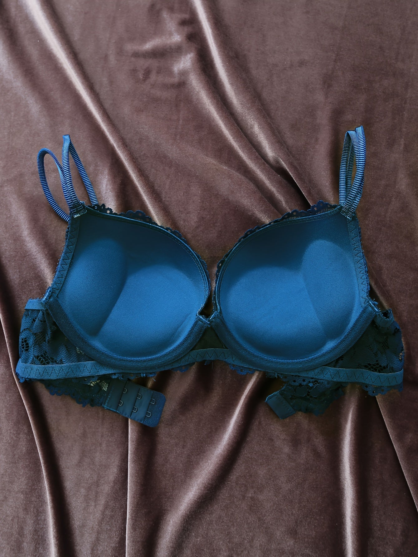 3pcs Comfy Chic Lace Push Up Bras - Women's Lingerie with Breathable Fabric, Soft Padded Cups & Adjustable Straps