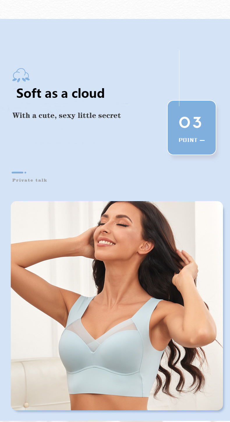 Women's Thin Wireless Strapless Bandeau Bra: Seamless Lifting Support for Small Chest