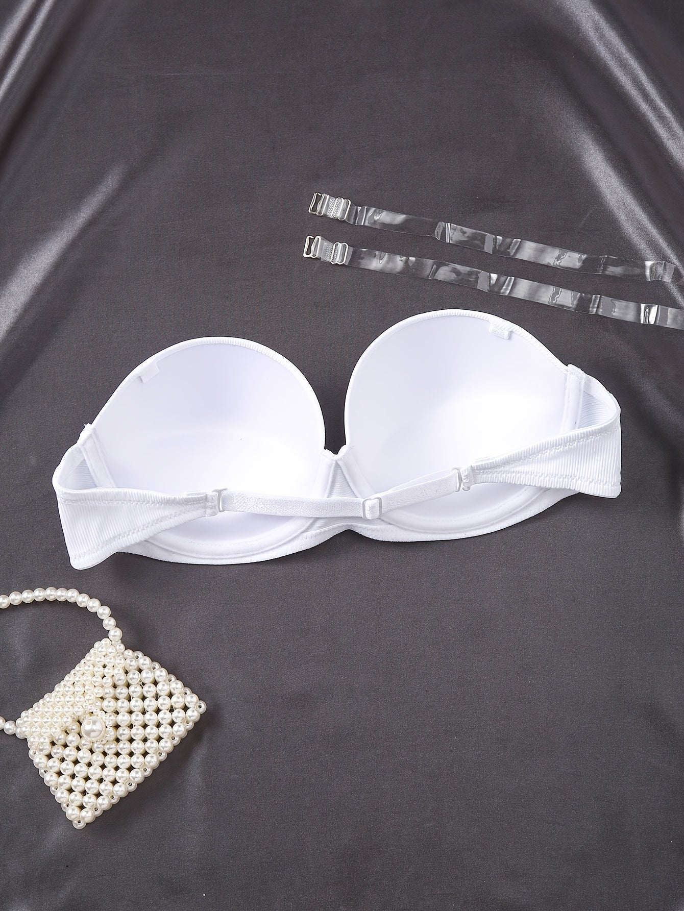 Women's Half Cup Solid Underwire Strapless Push-Up Bra - Comfy Lingerie