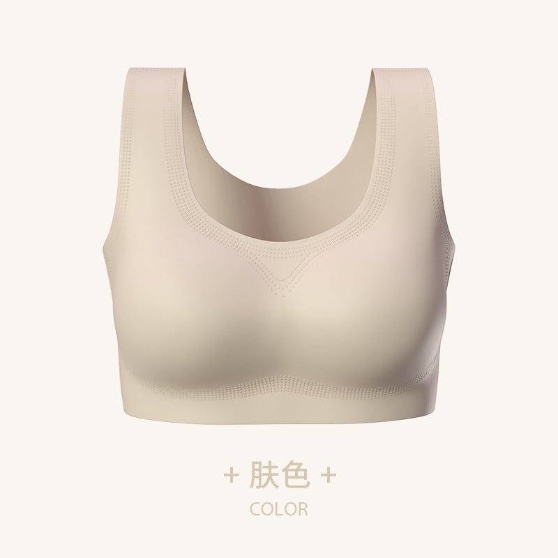 Women's Seamless Backless Vest Bra: Wireless Push-Up for Small Chest