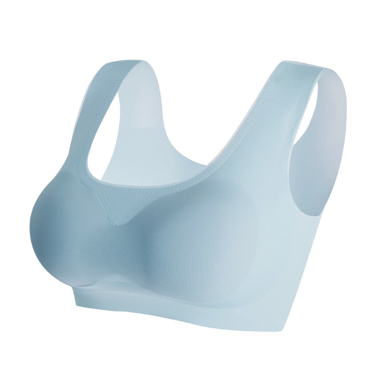 Women's Seamless Backless Vest Bra: Wireless Push-Up for Small Chest