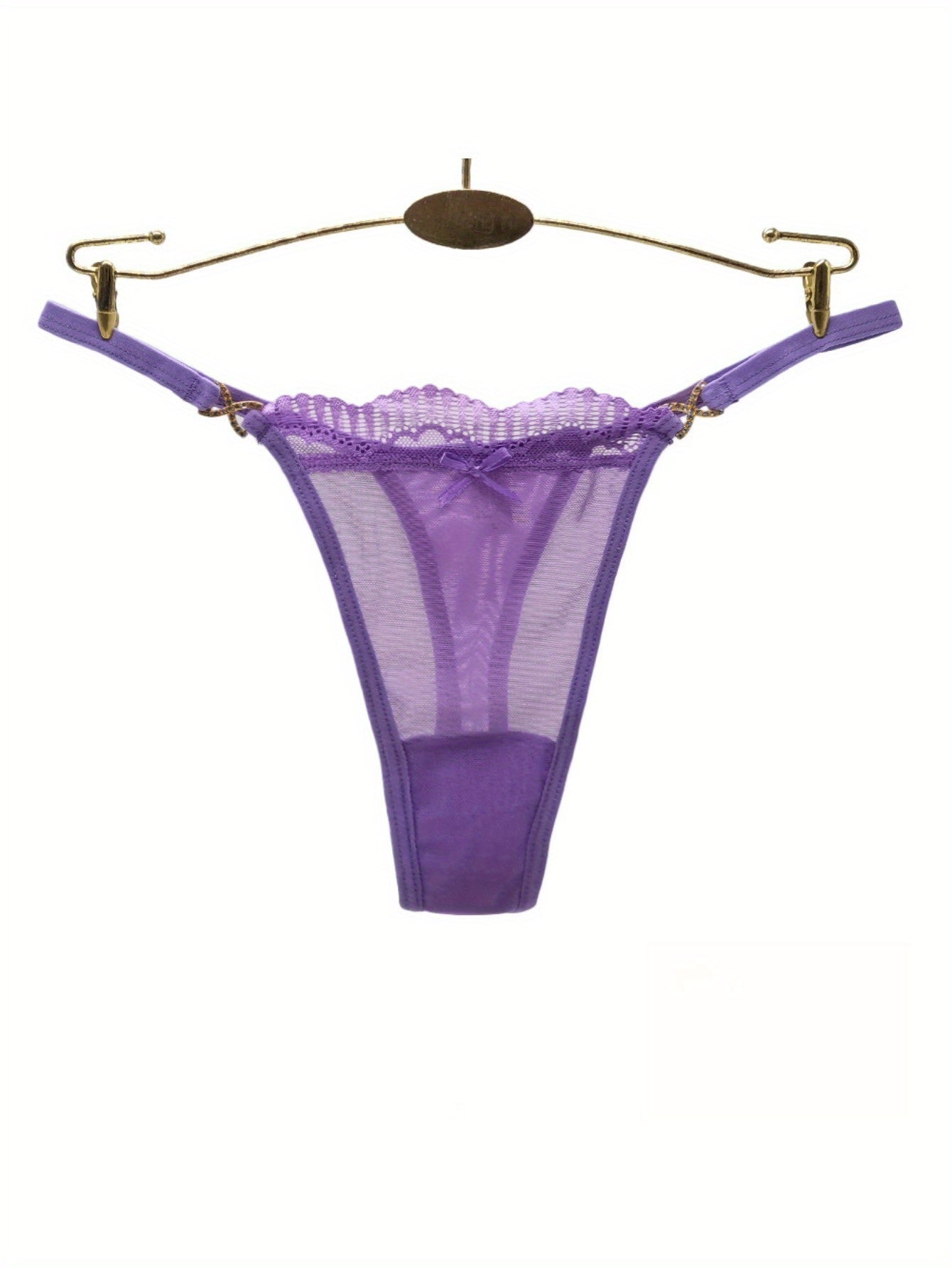 6-Pack Women's Lace Thongs: Seamless, Soft & Stretchy with Bowknot Waist