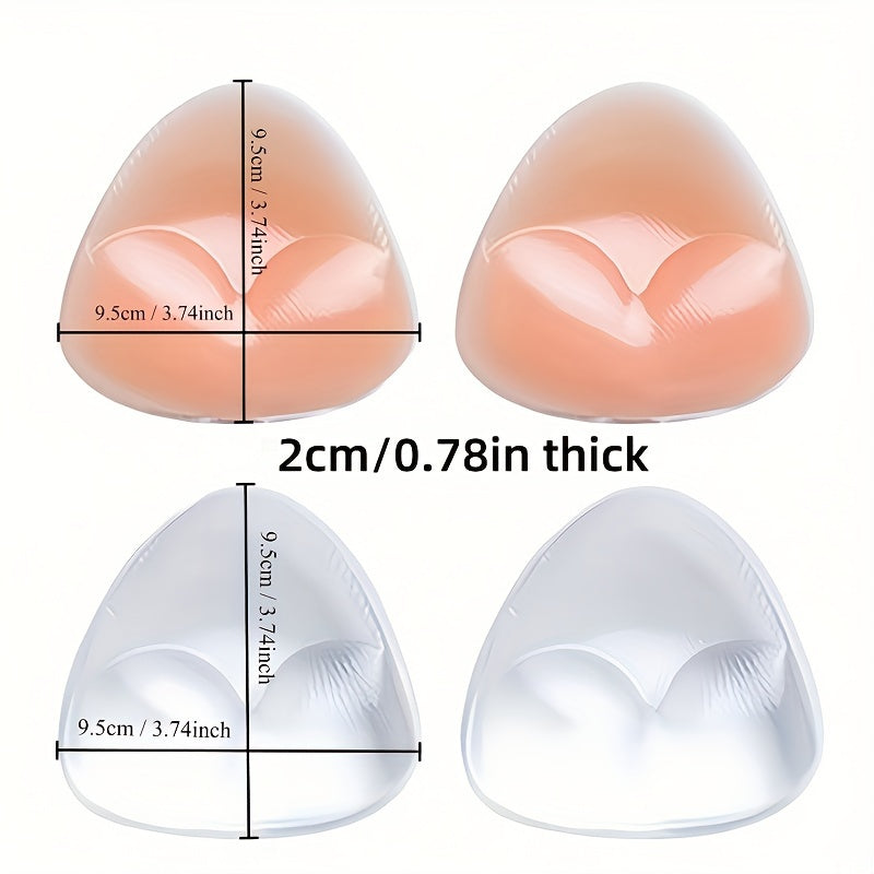 Inserciones de silicona para sujetadores: almohadillas invisibles para realzar el escote, reutilizables y cómodas.