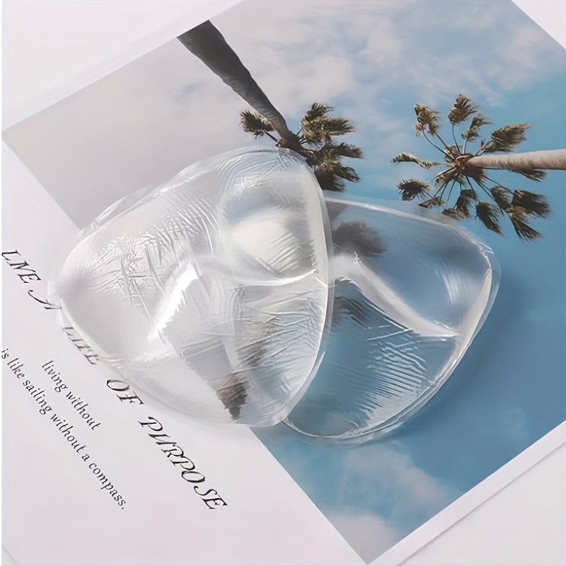 Inserciones de silicona para sujetadores: almohadillas invisibles para realzar el escote, reutilizables y cómodas.
