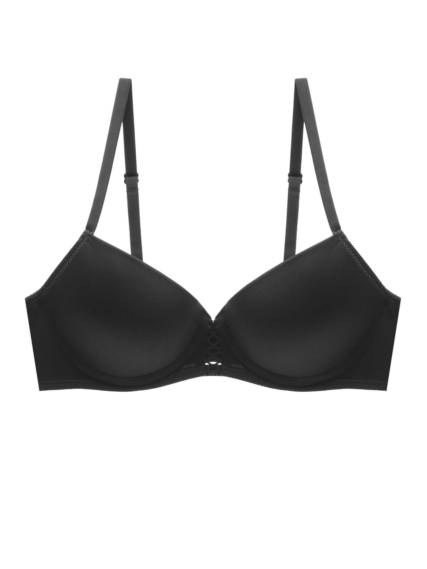 3pcs Hollow Out T-Shirt Bras - Comfy, Breathable Push Up Bras for Women's Lingerie & Underwear