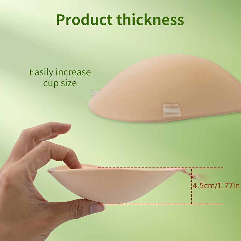 2-Pack Thickened Adhesive Bra Pads: Invisible Push-Up Nipple Covers