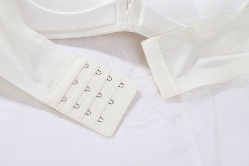 Wireless Push-Up Bra: Half Cup, Adjustable Straps & Side Support