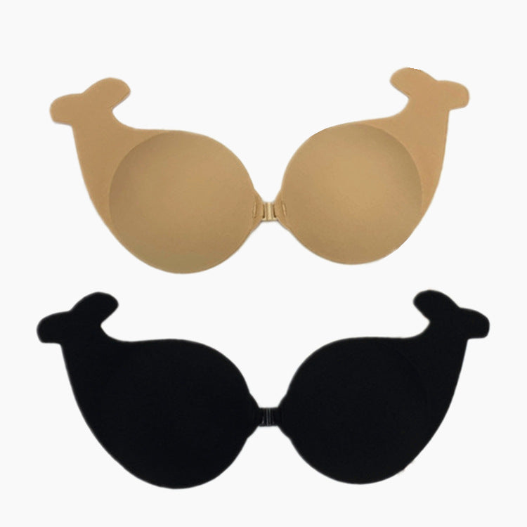 Cross-border new dolphins chest stickers anti-outer expansion deduction gathered invisible tilation milk stickers Silicone bra spot spot