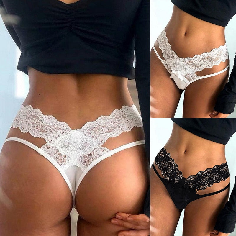 Bragas de encaje sexys para mujer: ropa interior exquisita para mujer