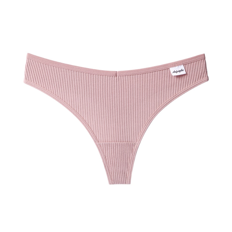 Women's Cotton G - String Panties: Comfortable Casual T - back Underwear