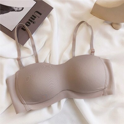 Seamless Soft Wireless Push Up Bra for Women - Comfortable Sleep Underwear, Sexy Bralette