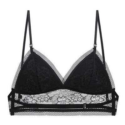 Newest Sexy Low Back Women Bra - Lace Mesh, Soft Seamless, Backless Bralette