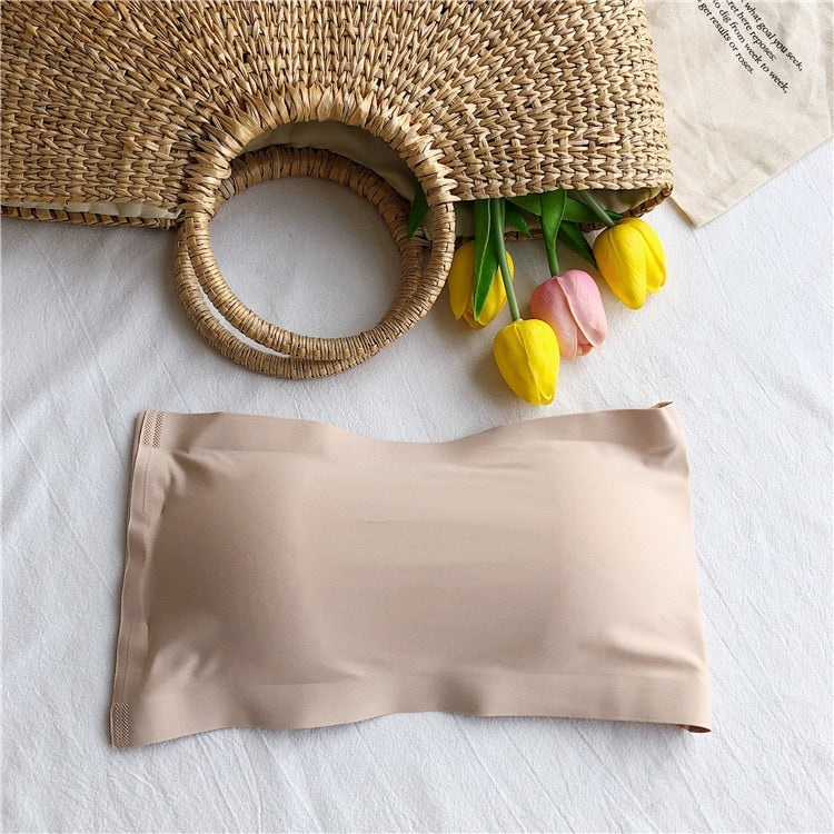 New One Piece Seamless Tube Tops for Women - Invisible Bra