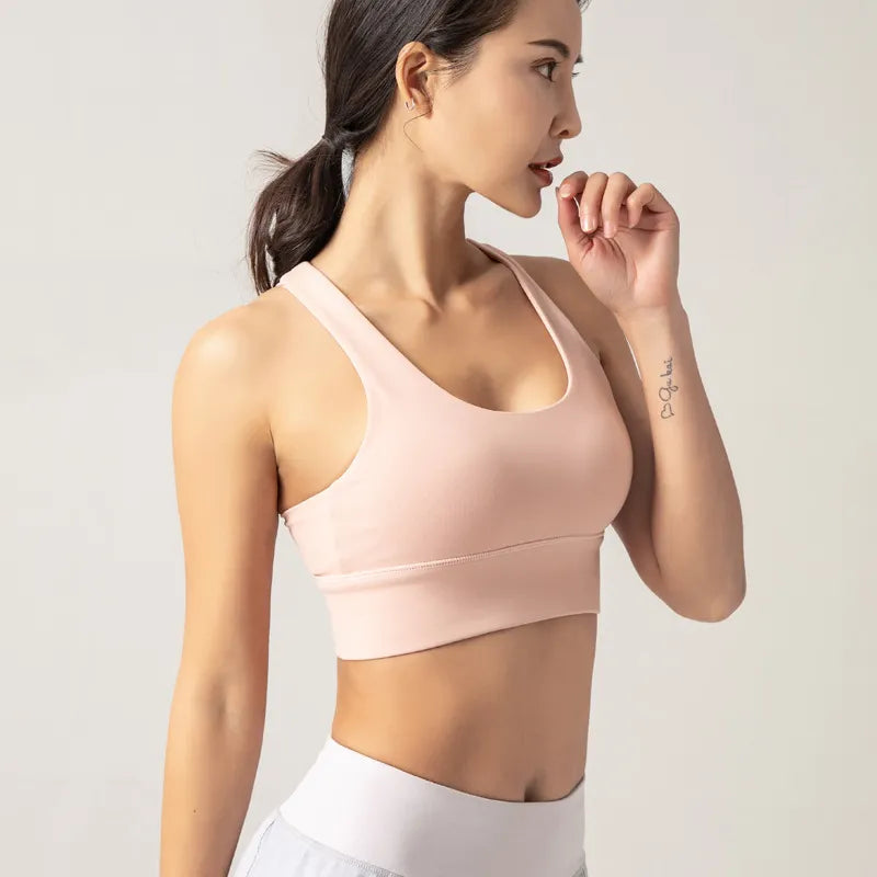 Women's Sexy Breathable Quick Dry Crop Top - Padded Super Sports Bra for Fitness, Yoga & Gym