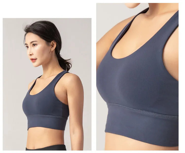 Women's Sexy Breathable Quick Dry Crop Top - Padded Super Sports Bra for Fitness, Yoga & Gym