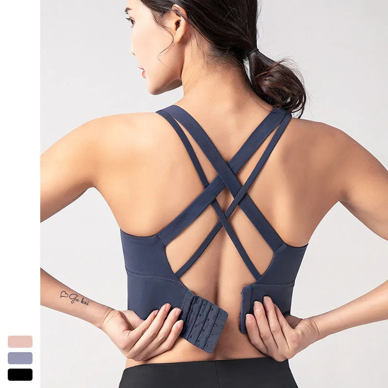 Women's Sexy Breathable Quick Dry Crop Top - Padded Super Sports Bra for Fitness, Yoga & Gym