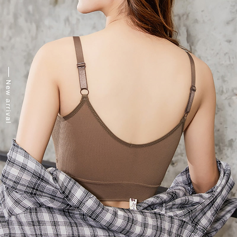 Seamless Bralette for Women - Chest Wrap Tube Top Tank Tops
