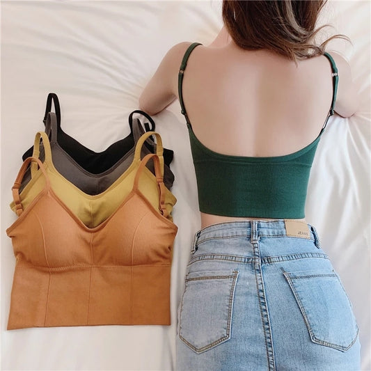 FINETOO Backless Bralette Padded Bra for Women - Comfortable and Stylish Lingerie