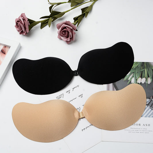 Mango chest stickers ultra-thin gathering one-piece invisible chest sticker BRA non-woven fabric gathered shoulder strap invisible bra