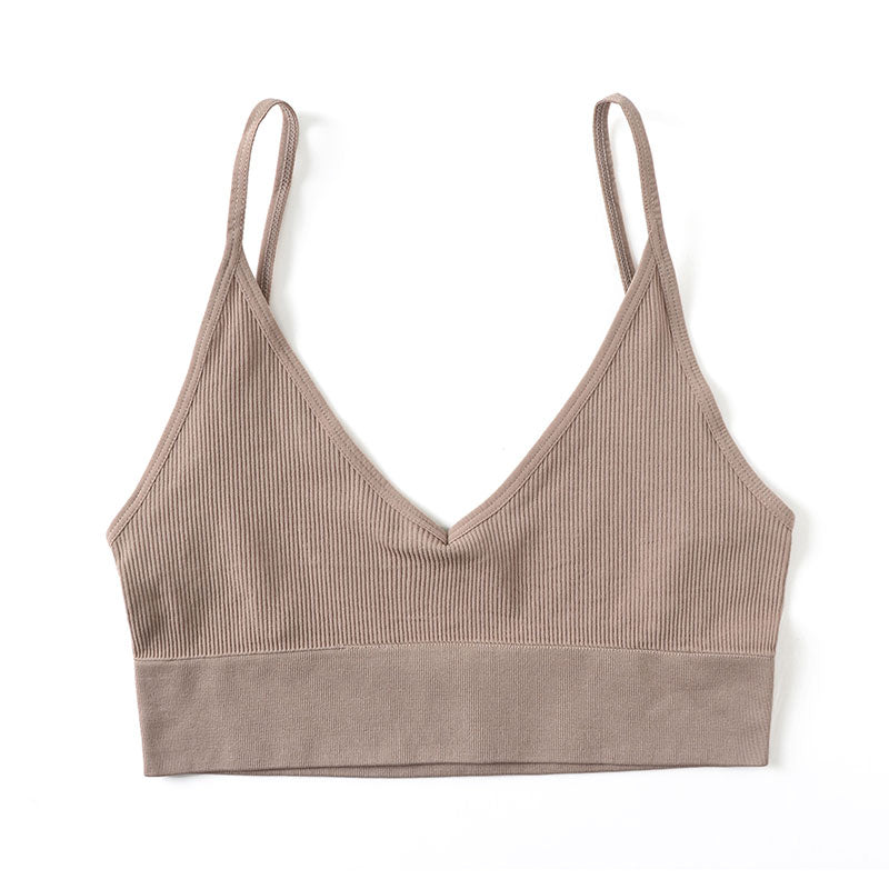 Sexy Seamless Women's Bra - Backless Bralette, Unlined, Wireless, Low Back, Cotton Intimates