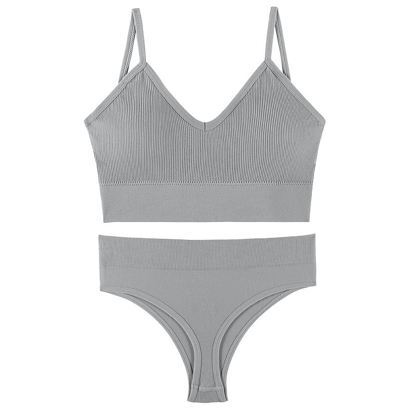 New Seamless Bra & Thong Set