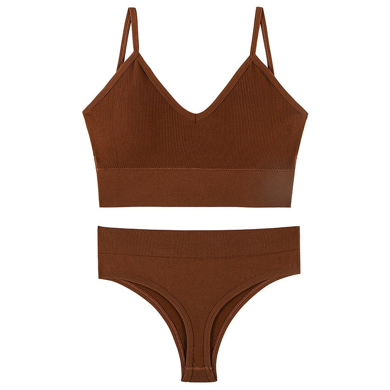 New Seamless Bra & Thong Set