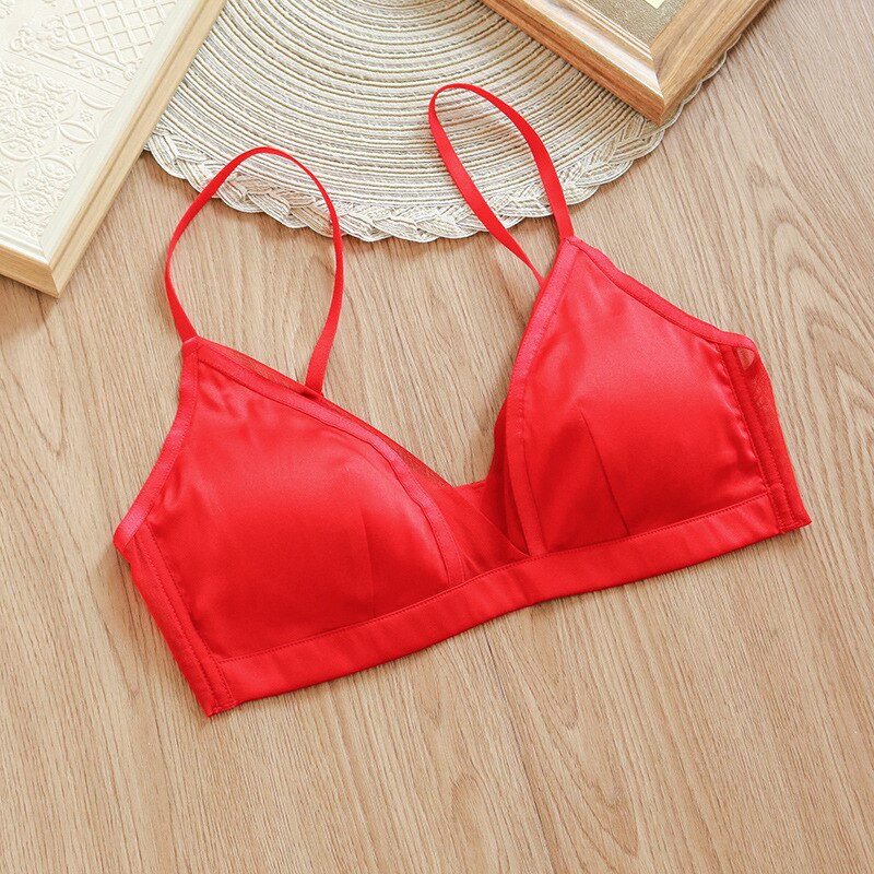 Women Silk Bra 93% Mulberry Silk 8% Spandex Lining 3/4 Cups Everyday wear Bra 2025 Underwear Pink Intimates TA001
