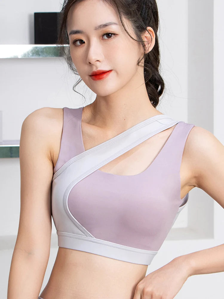 VigoBreviya Damen 2025 Nahtloses Yoga-Top mit Trägern – Solider Cross Hollow-BH für Fitness, Laufen und Training
