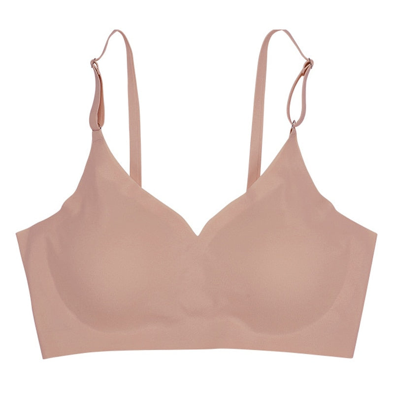 CINOON Women's Seamless Push Up Bras - Removable Padded, Wireless & Comfortable for Sleep & Intimate Wear