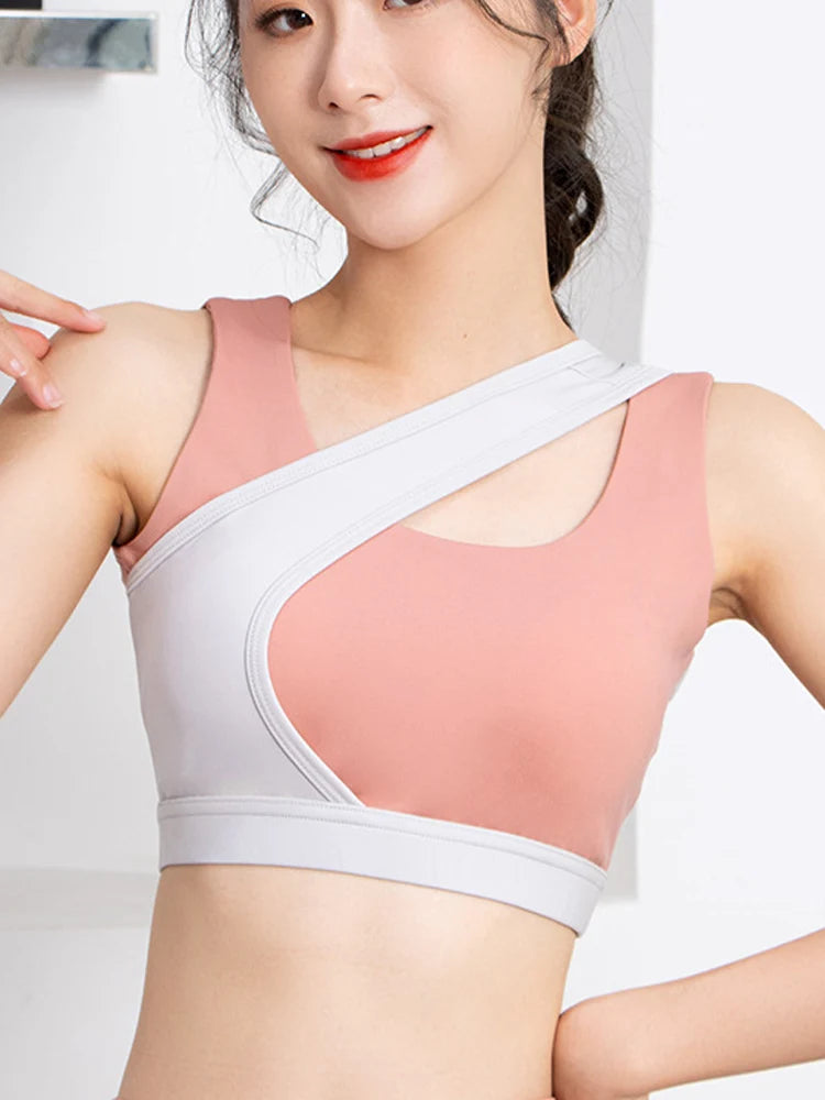 VigoBreviya Damen 2025 Nahtloses Yoga-Top mit Trägern – Solider Cross Hollow-BH für Fitness, Laufen und Training