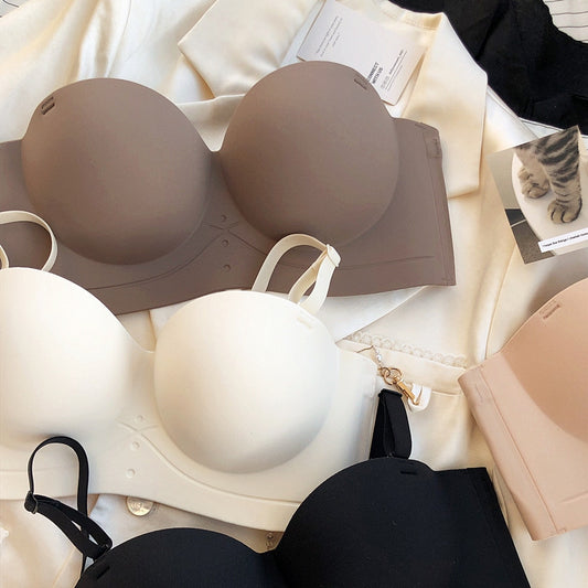 Only A Bra Half Cup Non-Slip Push Up Bralette - 5 Colors, Thicken Seamless Lingerie for Girls