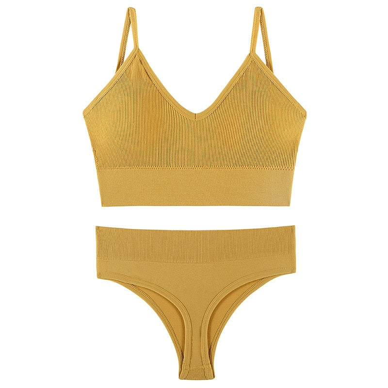 New Seamless Bra & Thong Set