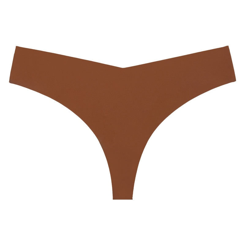 Felinus Women Sexy Panties Ice Silk Low Waist G-Sting Thong Temptation Seamless Breathable Underwear Female Soft Intimates