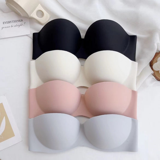 Only A Bra 1/2 Half Cup Seamless Women's Lingerie - One-Piece Bralette, Strapless Boob Tube Top