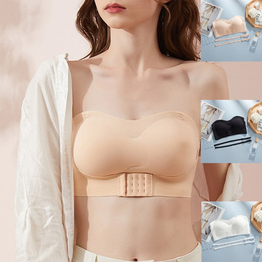 Trägerloser BH für Damen – Bequemes, nahtloses, atmungsaktives, bügelloses, sexy Bralette für die Hochzeit