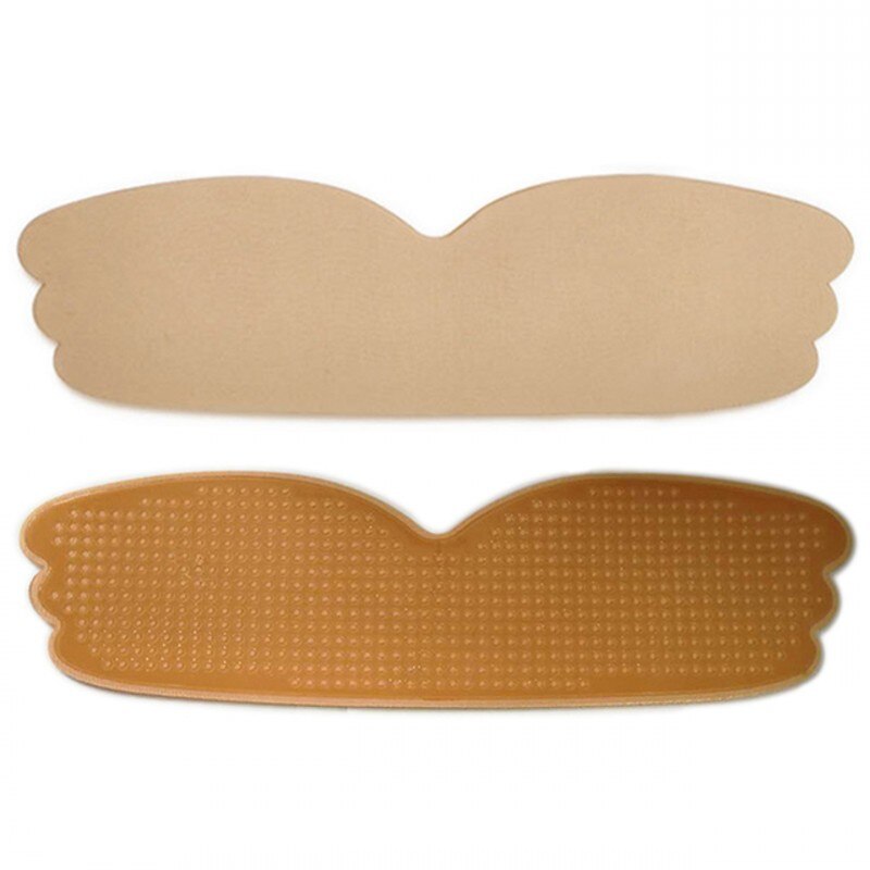 Invisible Push Up Bra Strapless Bras Silicone Self Adhesive Bras Nipple Cover Big Breasts Gathered Bralettes Bridal Wedding