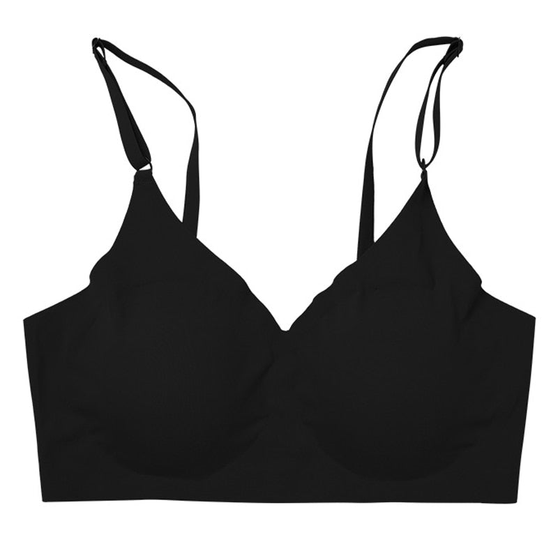 CINOON Women's Seamless Push Up Bras - Removable Padded, Wireless & Comfortable for Sleep & Intimate Wear
