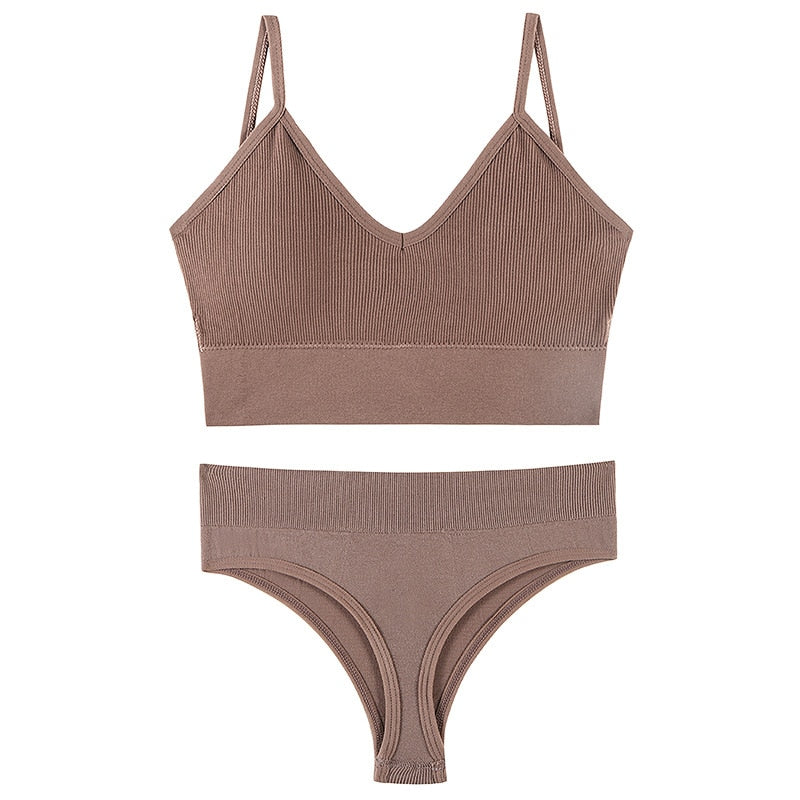 New Seamless Bra & Thong Set