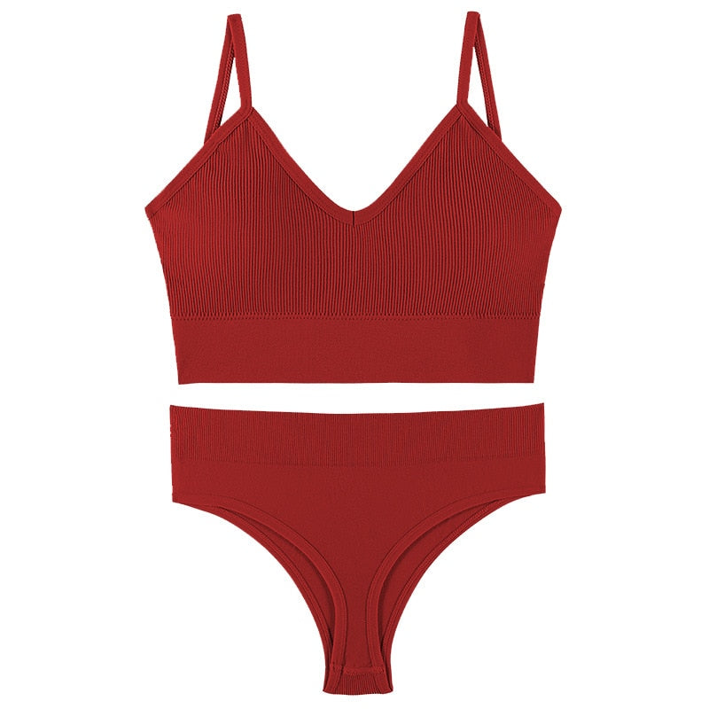 New Seamless Bra & Thong Set