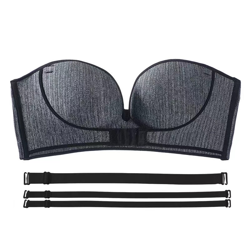 TALISYA.O Strapless Push Up Bra for Women - Wire Free, Front Closure, Seamless & Sexy 2025