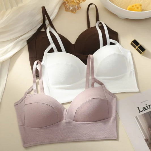 Women's Seamless Push Up Bras - Wireless, Sexy 3/4 Cup Bralette Underwear
