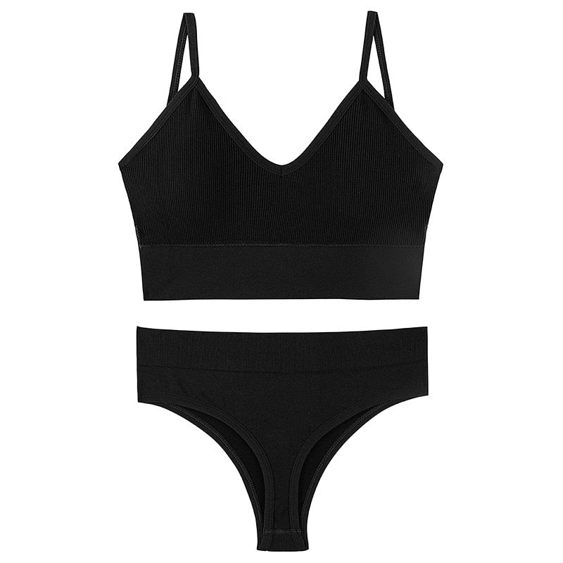 New Seamless Bra & Thong Set