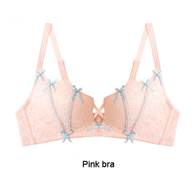 Women's Lace Sexy Kawaii Underwear Set - Push Up Comfort Wireless Bra & Panty