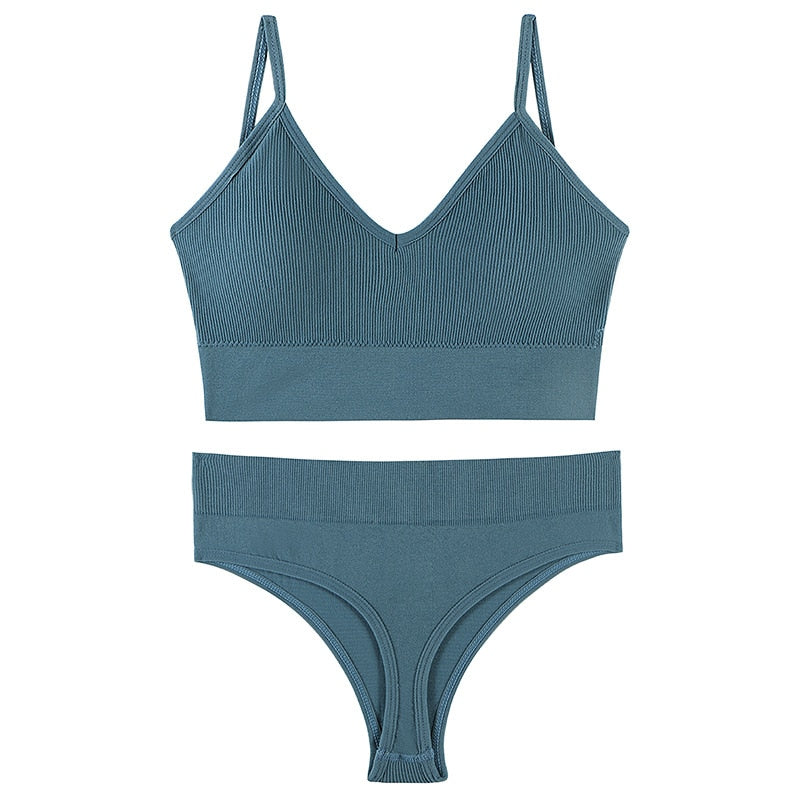 New Seamless Bra & Thong Set