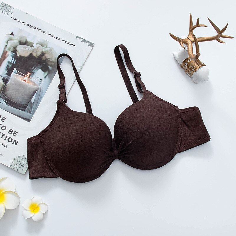 Sujetadores push-up de una pieza para mujer: ropa interior deportiva transpirable y sin costuras.