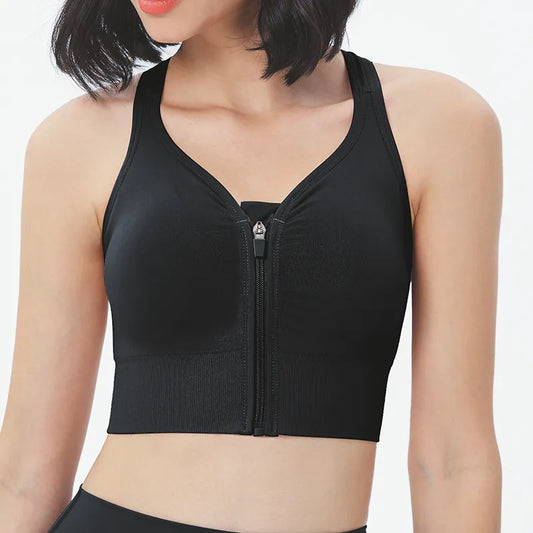 Damen-Sport-BH – Nahtloses, stoßfestes, atmungsaktives Bralette zum Laufen und Fitness