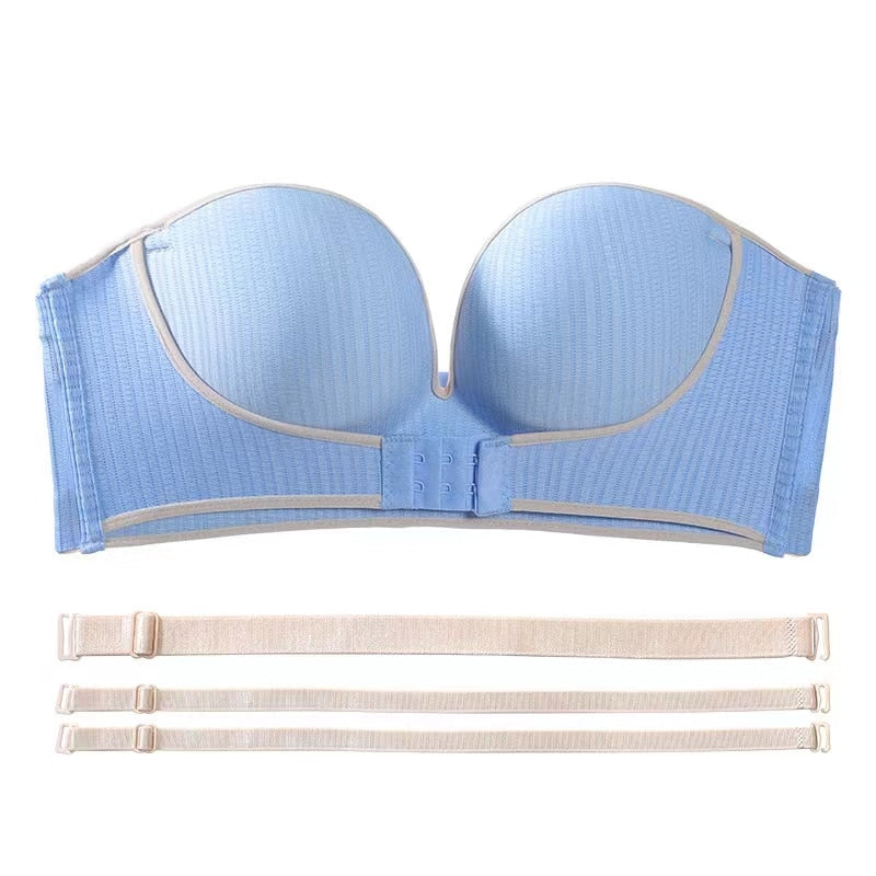 TALISYA.O Strapless Push Up Bra for Women - Wire Free, Front Closure, Seamless & Sexy 2025