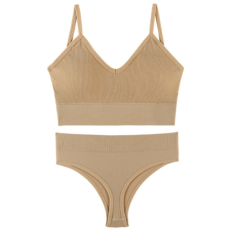 New Seamless Bra & Thong Set