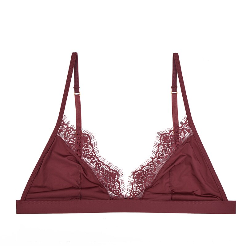 Mulberry Silk Wire-Free Bralette for Women - 3/4 Cups, Natural Silk Lining, Sexy Push Up for Small Chest